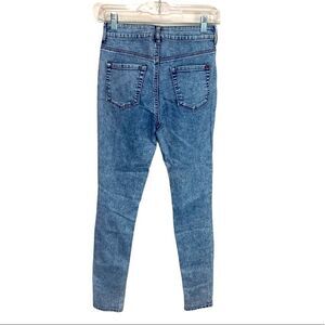 Bullhead high rise skinniest acid wash look denim